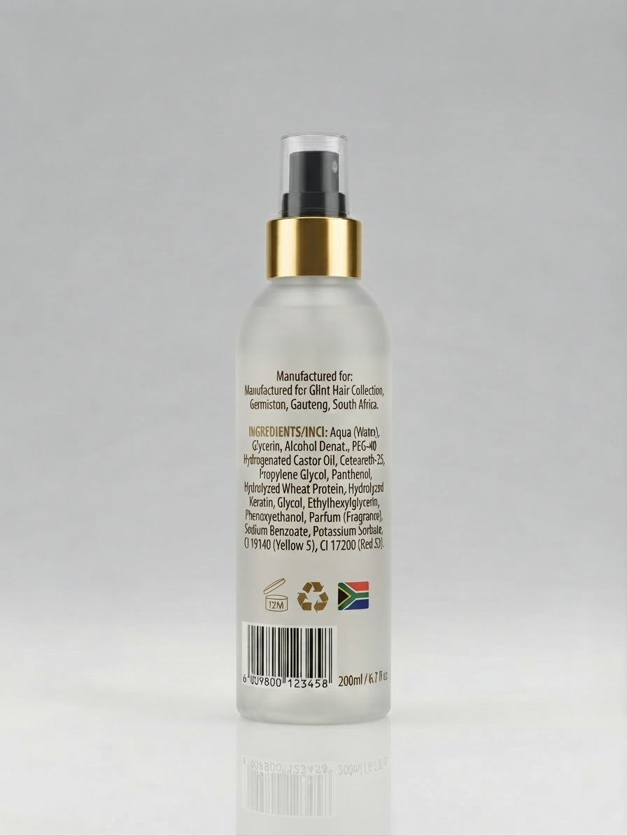 Glint Pure Oil Sheen Spray – Nourishing Gloss & Shine (200ml)