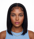 👑 Vietnamese SDD ( Super Double Drawn ) Straight, hd Lace. Bob Wig