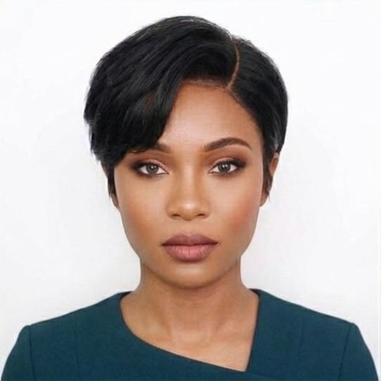Chic Side-Swept Pixie Cut 13x4 HD Lace Frontal Wig