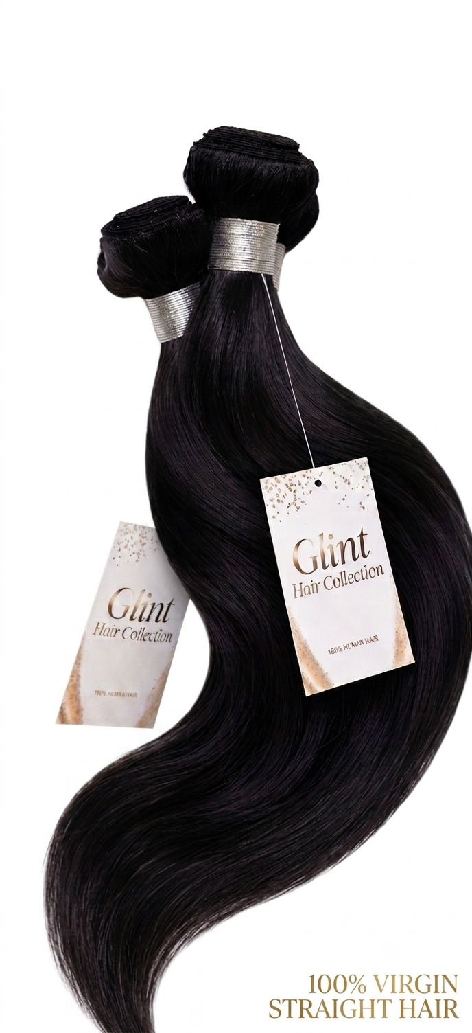 13A - 100% Virgin Straight Hair — 3 Bundles + 4x4 Lace Closure Deal