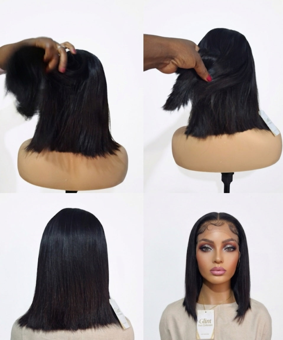 👑 Vietnamese SDD ( Super Double Drawn ) Straight, hd Lace. Bob Wig
