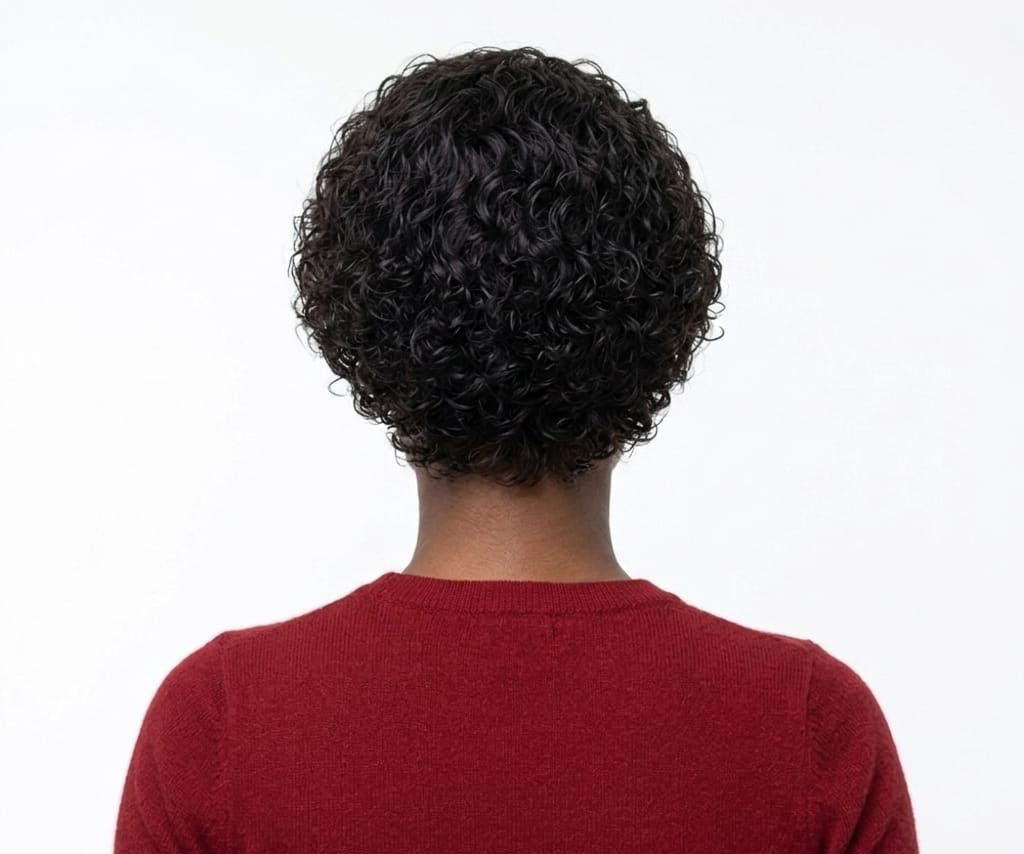 13A - 13x4 Virgin Brazilian Human Hair Glint Collection Pixie Cut - Mixed Texture (Straight Front, Curly Back)